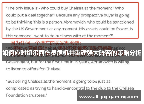 如何应对切尔西伤员危机并重建强大阵容的策略分析