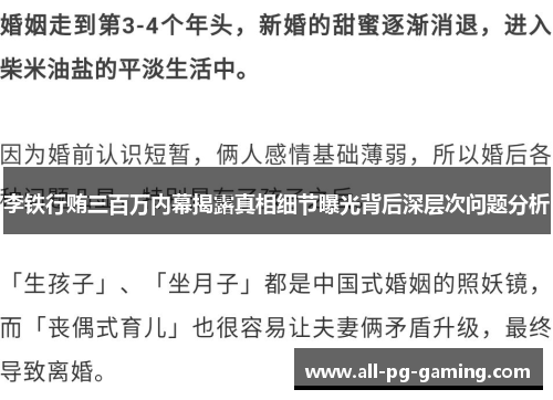 李铁行贿三百万内幕揭露真相细节曝光背后深层次问题分析